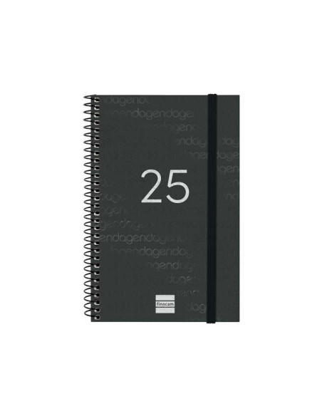 FINOCAM AGENDA ANUAL YEAR ESPIRAL E5-117X181MM SVH NEGRO 2025