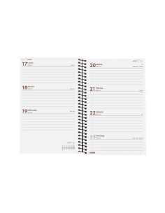 FINOCAM AGENDA ANUAL YEAR ESPIRAL E5-117X181MM SVH NEGRO 2025 2