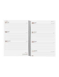 FINOCAM AGENDA ANUAL YEAR ESPIRAL E10-155X212MM SVH ROJO 2025 2
