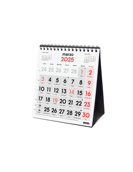 FINOCAM CALENDARIO DE SOBREMESA NÚMEROS GRANDES XS-140X150MM NEUTRO 2025