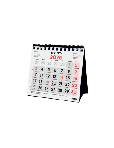 FINOCAM CALENDARIO DE SOBREMESA NÚMEROS GRANDES XXS-110X100MM NEUTRO 2025