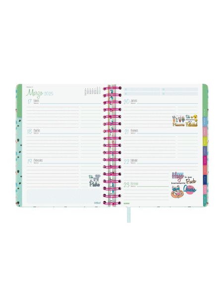 FINOCAM AGENDA ANUAL TALKUAL ESPIRAL 4-155X217MM SVH TIEMPO 2025