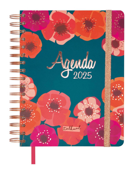 FINOCAM AGENDA ANUAL TALKUAL ESPIRAL 4-155X217MM SVH FLOR 2025