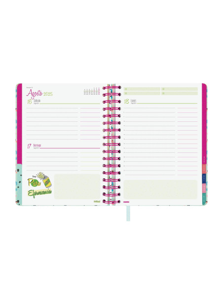 FINOCAM AGENDA ANUAL TALKUAL ESPIRAL 4-155X217MM 1DP TIEMPO 2025