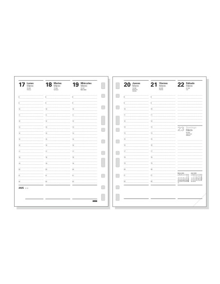 FINOCAM RECAMBIO AGENDA ANUAL MULTIFIN 3002-155X215MM SVV 2025