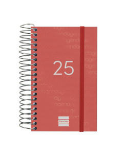 FINOCAM AGENDA ANUAL YEAR ESPIRAL E3-79X127MM 1DP ROJO 2025