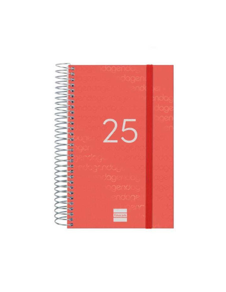 FINOCAM AGENDA ANUAL YEAR ESPIRAL E5-117X181MM 1DP ROJO 2025