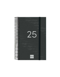 FINOCAM AGENDA ANUAL YEAR ESPIRAL E5-117X181MM 1DP NEGRO 2025