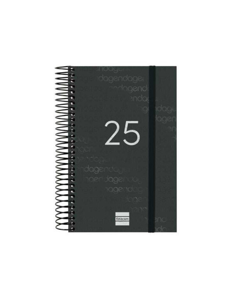 FINOCAM AGENDA ANUAL YEAR ESPIRAL E5-117X181MM 1DP NEGRO 2025