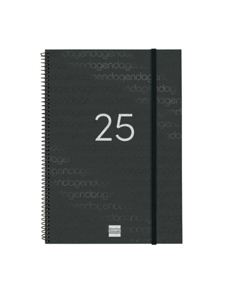 FINOCAM AGENDA ANUAL YEAR ESPIRAL E40-210X297MM SVH NEGRO 2025