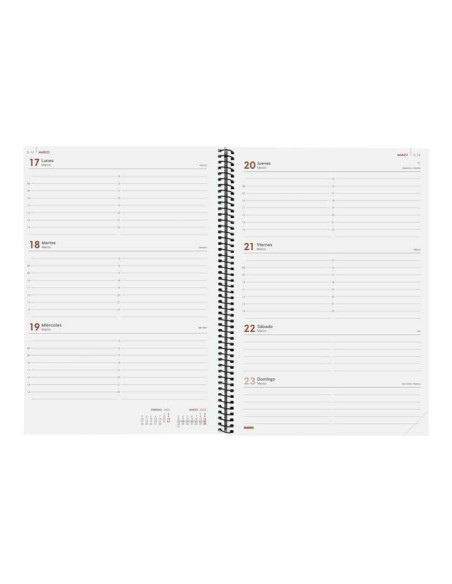 FINOCAM AGENDA ANUAL YEAR ESPIRAL E40-210X297MM SVH NEGRO 2025
