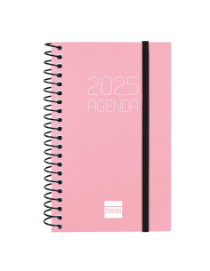 FINOCAM AGENDA ANUAL OPAQUE ESPIRAL E3-79X127MM SVH ROSA 2025