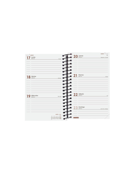 FINOCAM AGENDA ANUAL OPAQUE ESPIRAL E3-79X127MM SVH ROSA 2025