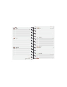 FINOCAM AGENDA ANUAL OPAQUE ESPIRAL E3-79X127MM SVH NEGRO 2025 2
