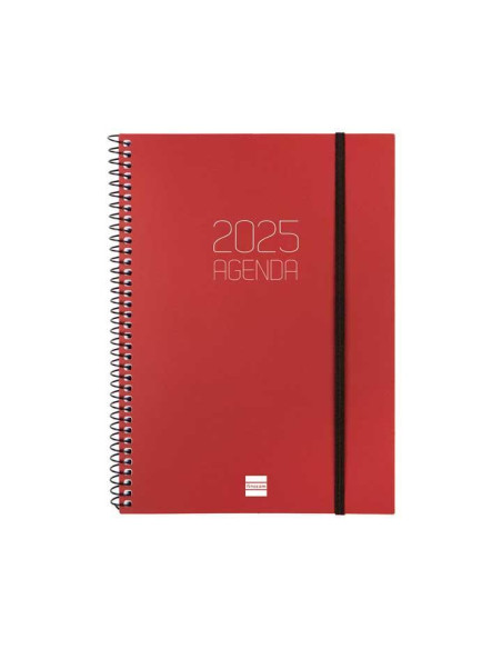 FINOCAM AGENDA ANUAL OPAQUE ESPIRAL E10-155X212MM SVH BURDEOS 2025