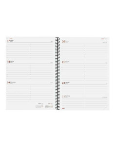 FINOCAM AGENDA ANUAL OPAQUE ESPIRAL E40-210X297MM SVH NEGRO 2025 2