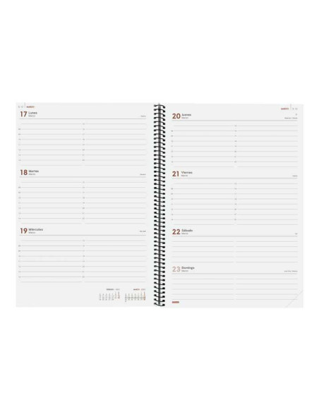 FINOCAM AGENDA ANUAL OPAQUE ESPIRAL E40-210X297MM SVH NEGRO 2025