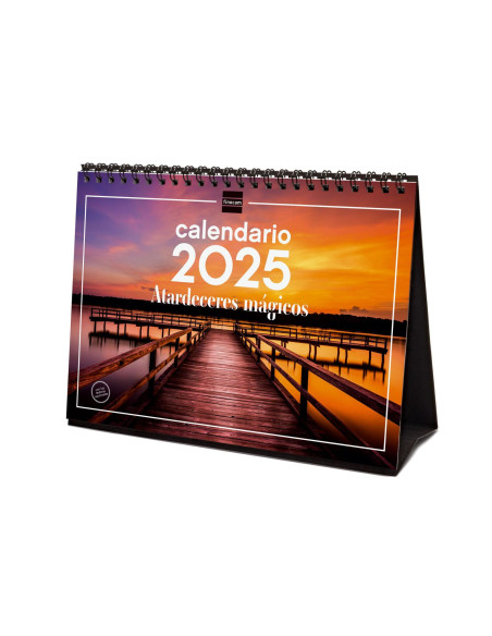 FINOCAM CALENDARIO DE SOBREMESA PARA ESCRIBIR S-210X150MM IMÁGENES ATARDECERES MÁGICOS 2025