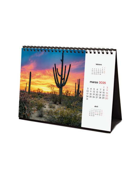 FINOCAM CALENDARIO DE SOBREMESA PARA ESCRIBIR S-210X150MM IMÁGENES ATARDECERES MÁGICOS 2025