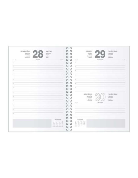DOHE AGENDA ANUAL SEGOVIA ESPIRAL 14X20CM DP BURDEOS 2025
