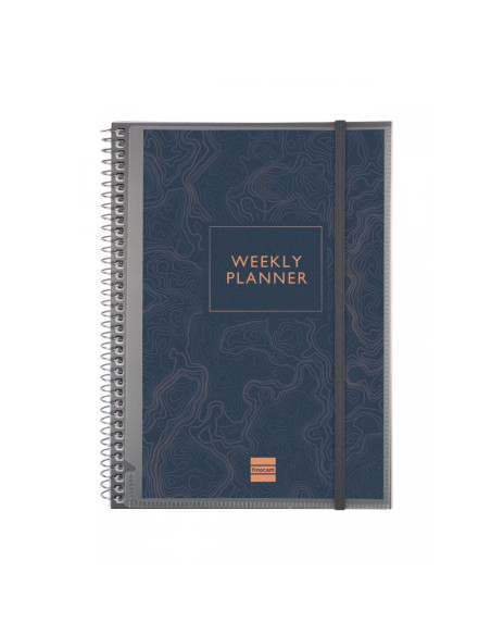 AGENDA FINOCAM MYTIME PERSONALIZABLE NO FECHADA ESPIRAL tapa PP con GOMA E10 155x212 SV