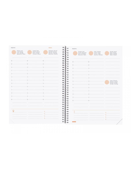 AGENDA FINOCAM MYTIME PERSONALIZABLE NO FECHADA ESPIRAL tapa PP con GOMA E10 155x212 SV