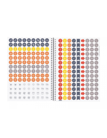AGENDA FINOCAM MYTIME PERSONALIZABLE NO FECHADA ESPIRAL tapa PP con GOMA E10 155x212 SV