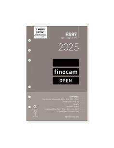 FINOCAM RECAMBIO ANUAL OPEN R597 500-117X181MM 2DP 2025