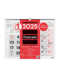 FINOCAM CALENDARIO DE PARED MIXTO XL-540X420MM NEUTRO 2025