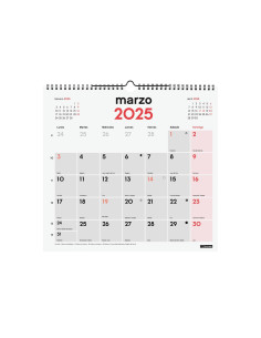 FINOCAM CALENDARIO DE PARED PARA ESCRIBIR L-340X320MM NEUTRO 2025 2
