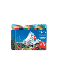 CAJA METÁLICA 30 LÁPICES DE COLORES PRISMALO CARAND`ACHE ACUAREABLES