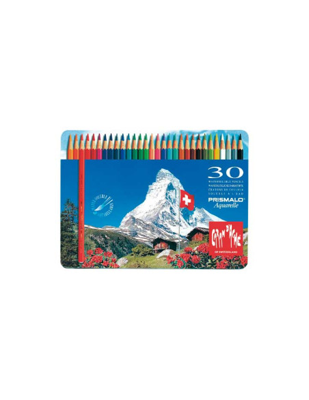 CAJA METÁLICA 30 LÁPICES DE COLORES PRISMALO CARAND`ACHE ACUAREABLES