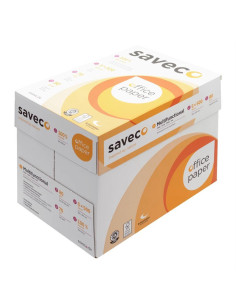 CAJA 5 PAQUETES 500h PAPEL RECICLADO SAVECO A4 2