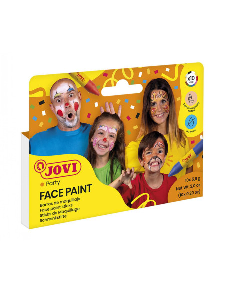 ESTUCHE 10 BARRAS MAQUILLAJE JOVI FACE PAINT