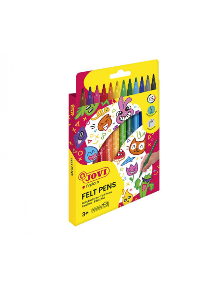 CAJA 12 ROTULADORES JOVI FELT LENS