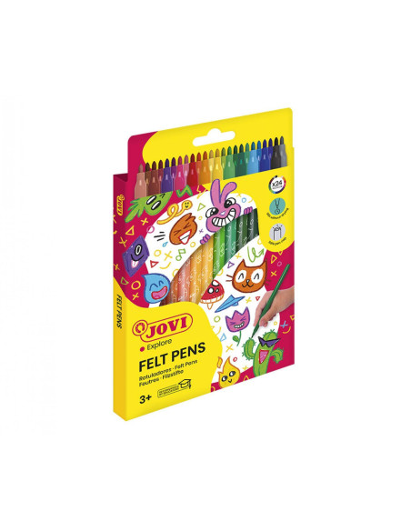 CAJA 24 ROTULADORES JOVI FELT LENS