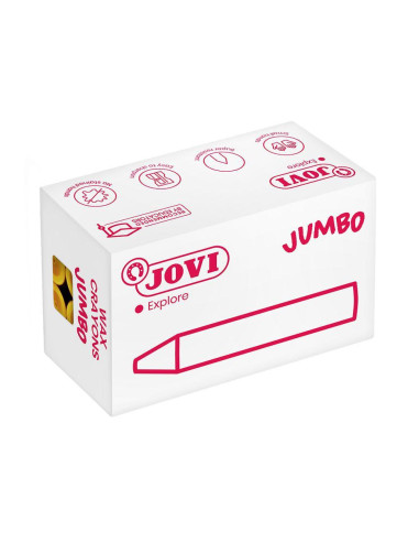 ESTUCHE 12 CERAS JOVI WAX CRAYONS JUMBO SURTIDO