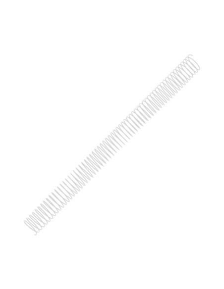 ESPIRAL METALICA GBC paso 51 BLANCA  24 mm CAJA de 100