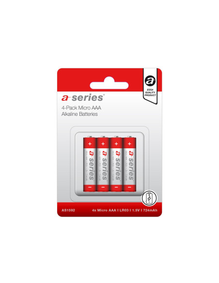 PACK 4 PILAS A-SERIES ALCALINA AAA LR03