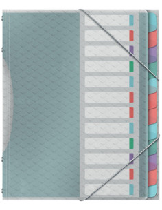 CARPETA CLASIFICADORA ESSELTE COLOUR`BREEZE 12 SEPARADORES