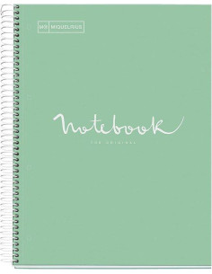 CUADERNO MIQUEL RIUS NOTEBOOK 5 EMOTIONS CARTÓN 120h A4 5x5 PASTEL