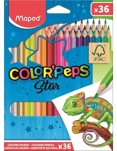 ESTUCHE 36 LÁPICES DE COLORES MAPED COLOR`PEPS