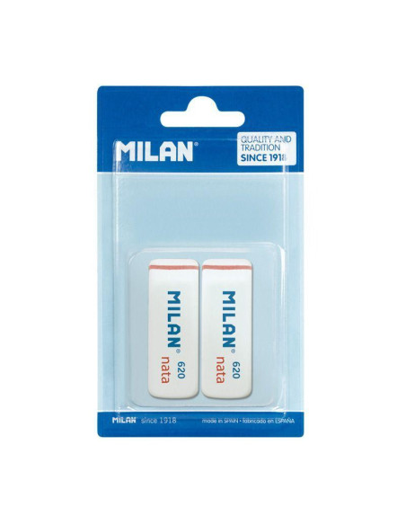 BLÍSTER 2 GOMAS DE BORRAR MILAN NATA 620
