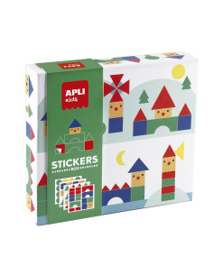 JUEGO DE GOMETS APLI KIDS GEOMÉTRICOS PUEBLOS