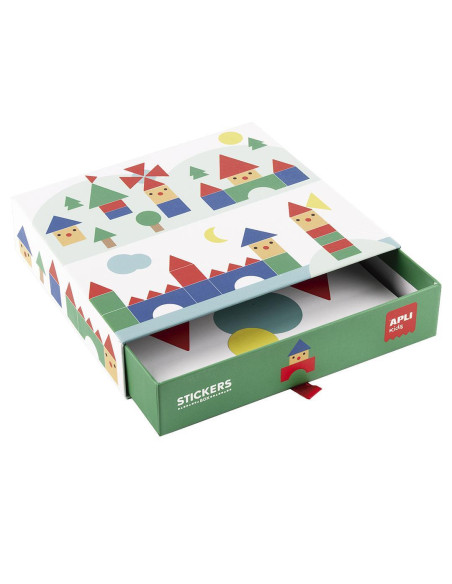 JUEGO DE GOMETS APLI KIDS GEOMÉTRICOS PUEBLOS