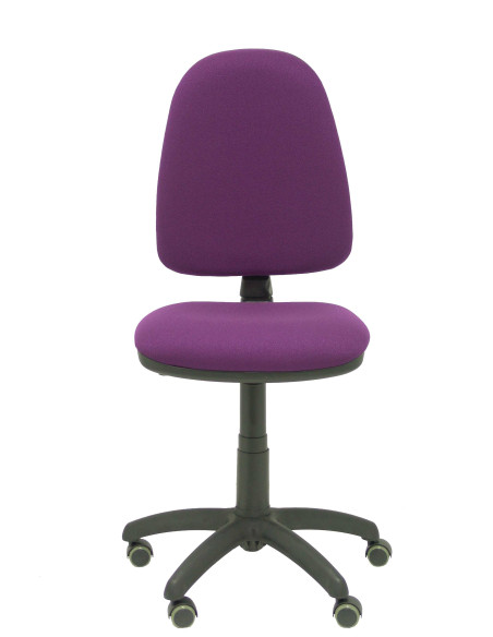 SILLA PIQUERAS Y CRESPO AYNA MECANISMO CONTACTO PERMANENTE RUEDAS de PARQUET ASIENTO Y RESPALDO TAPIZADO BALI MORADO