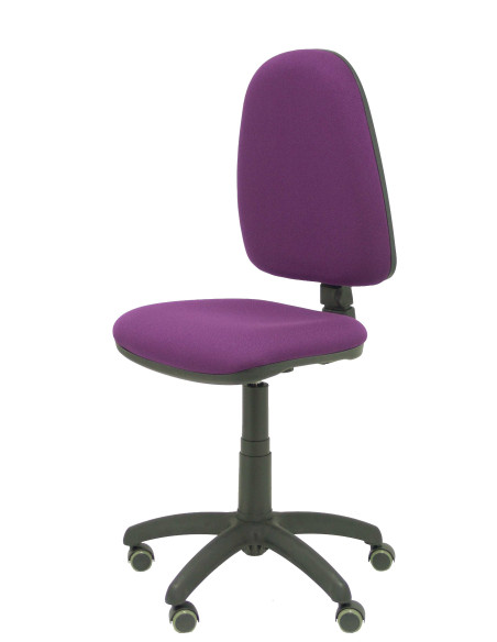 SILLA PIQUERAS Y CRESPO AYNA MECANISMO CONTACTO PERMANENTE RUEDAS de PARQUET ASIENTO Y RESPALDO TAPIZADO BALI MORADO