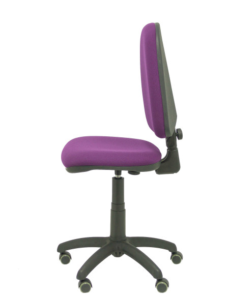 SILLA PIQUERAS Y CRESPO AYNA MECANISMO CONTACTO PERMANENTE RUEDAS de PARQUET ASIENTO Y RESPALDO TAPIZADO BALI MORADO