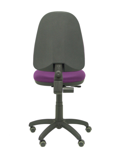SILLA PIQUERAS Y CRESPO AYNA MECANISMO CONTACTO PERMANENTE RUEDAS de PARQUET ASIENTO Y RESPALDO TAPIZADO BALI MORADO