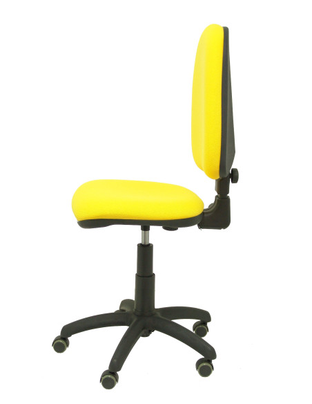 SILLA PIQUERAS Y CRESPO AYNA MECANISMO CONTACTO PERMANENTE RUEDAS de PARQUET ASIENTO Y RESPALDO TAPIZADO BALI AMARILLO